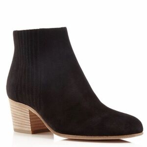Vince Black Suede Ankle Boots size 10